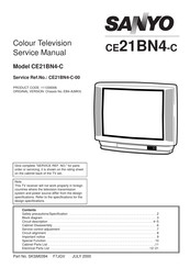 Sanyo CE21BN4-C Service Manual