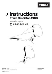 Thule CROSSCAMP Omnistor 4900 Instructions Manual