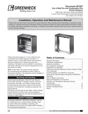 Greenheck ODFD Series Installation, Operation And Maintenance Manual