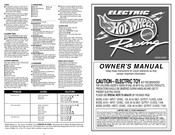 Mattel Hot Wheels Electric Racing 610S Owner's Manual