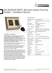 Interlogix ACL800SUW-BSPX Installation Manual