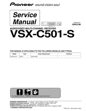 Pioneer VSX-C501-S Service Manual