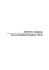 Ericsson 1341-B Service Manual