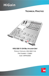 ADC HiGain HXU-358 Manual