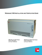 ADC HiGain Wideband 3190 Installation And Verification Manual