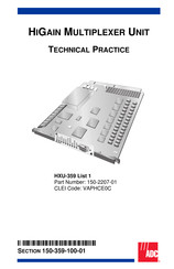 ADC HIGAIN HXU-359 Manual