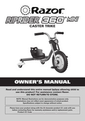 Razor RIPRIDER 360 MINI Owner's Manual