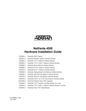 Adtran NetVanta 4305 Hardware Installation Manual