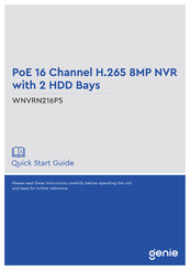Genie WNVRN216P5 Quick Start Manual