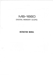 Kenwood MS-1660 Instruction Manual