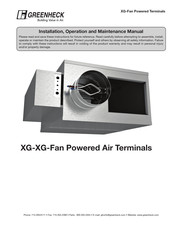 Greenheck XG-TL Installation, Operation And Maintenance Manual