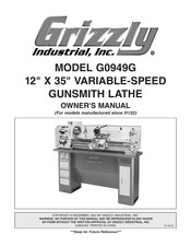 Grizzly G0949G Owner's Manual