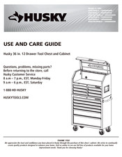 Husky H36TR6BLU Use And Care Manual