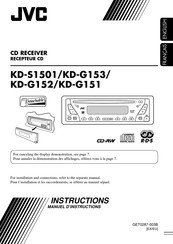 JVC KD-G153 Instructions Manual