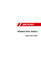 HIKVISION Door Station Quick Start Manual