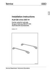 Audi 89A.071.151 Installation Instructions Manual