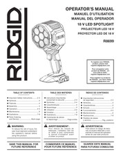 RIDGID R8699 Operator's Manual