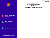 Kodak AUTOMIXER III PLUS Operator's Manual