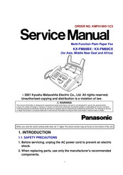 Panasonic KX-FM89BX Service Manual