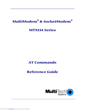 Multitech MultiModem SocketModem MT9234 Series At Commands Reference Manual