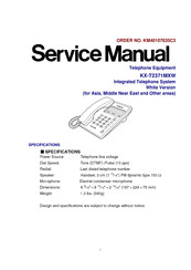 Panasonic KX-T2371MXW Service Manual