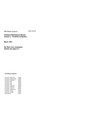 IBM ThinkPad 365CSD 2625 Maintenance Manual