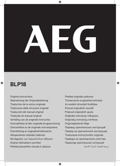 AEG BLP18 Original Instructions Manual