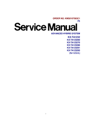 Panasonic KX-TA123260 Service Manual