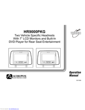 Audiovox HR9000D Operation Manual
