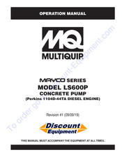 MULTIQUIP MAYCO LS600PWR Operation Manual