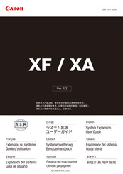Canon XF User Manual