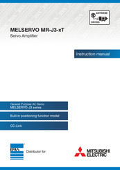 Mitsubishi Electric MELSERVO MR-J3-xT Instruction Manual