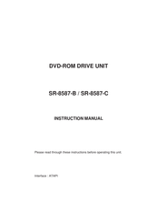 Panasonic SR-8587-C Instruction Manual