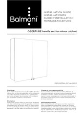 Balmani OBERTURE Installation Manual