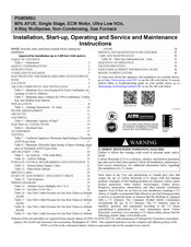 Carrier PG80MSU Installation, Start-Up, Operating And Service And Maintenance Instructions
