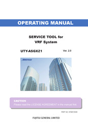 Fujitsu AIRSTAGE UTY-ASGXZ1 Operating Manual