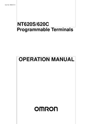 Omron NT620S Operation Manual