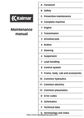 Kalmar DRD450-80S4XS Maintenance Manual