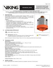 Viking 23116 Technical Data Manual