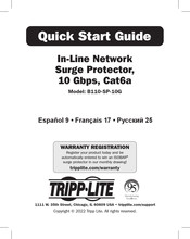 Tripp Lite B110-SP-10G Quick Start Manual