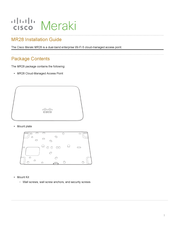 Cisco Meraki MR28 Installation Manual