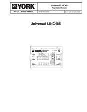 York Universal LINC485 Installation Manual