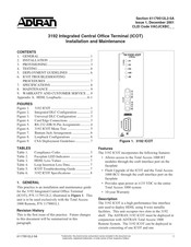 ADTRAN 3192 Installation And Maintenance Manual