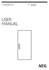 AEG RKB439F1DX User Manual