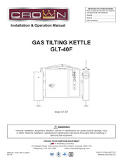 Crown GLT-40F Installation & Operation Manual