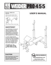 Weider Pro 455 User Manual