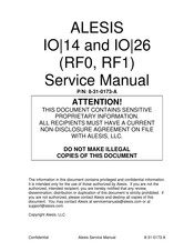 Alesis iO14 Service Manual
