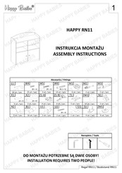 Happy Babies HAPPY RN11 Assembly Instructions Manual