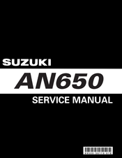 Suzuki AN650L 2002 Service Manual