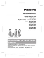Panasonic KX-TGE213C Operating Instructions Manual